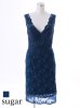 画像1: 【Lip line/リップライン】刺繍デザイン/総レース/ ノースリーブ/ タイト/ ミニドレス / キャバドレス[HC03] (1)