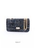 画像2: 【BAG】ツイードバッグ/メタルチェーン/ツイード/ハンドバッグ/ショルダーバッグ/2way【IM】【Fサイズ/2カラー】[OF04] (2)