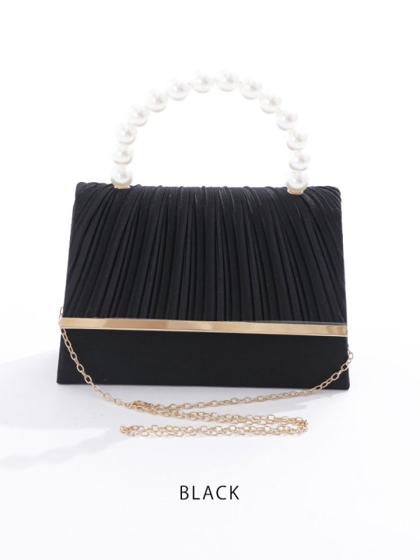 画像2: 【BAG】2WAYバッグ/ハンドバッグ/ショルダーバッグ/チェーン/パール【Fサイズ/3カラー】[OF04] B073