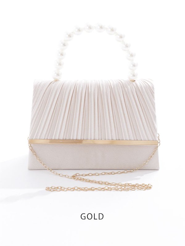 画像3: 【BAG】2WAYバッグ/ハンドバッグ/ショルダーバッグ/チェーン/パール【Fサイズ/3カラー】[OF04] B073