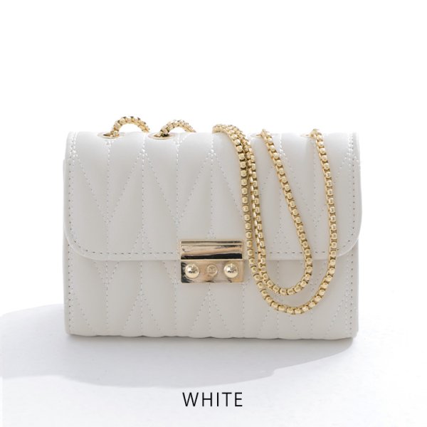 画像3: ショルダーバッグ/チェーン紐【Fサイズ/3カラー】[OF04] 【IM】