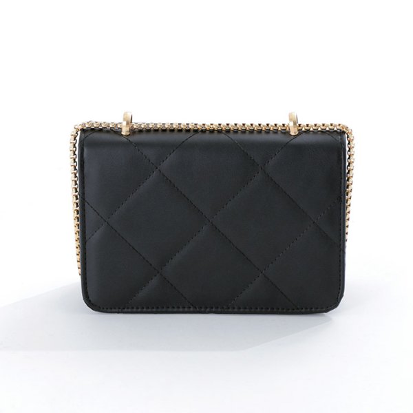 画像4: キルティングショルダーバッグ/チェーン/スタッズ【2カラー】[OF03] 【IM】