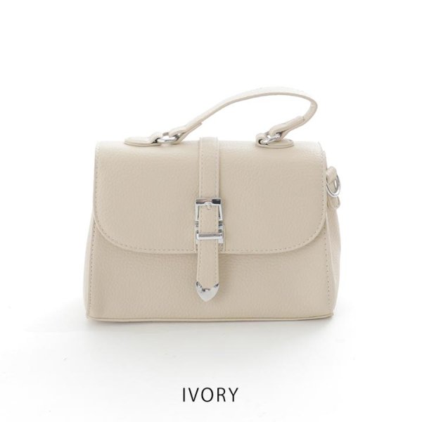 画像3: 【バッグ】2wayレザーフラップスクエアハンドバッグ【Fサイズ/5カラー】[OF03]