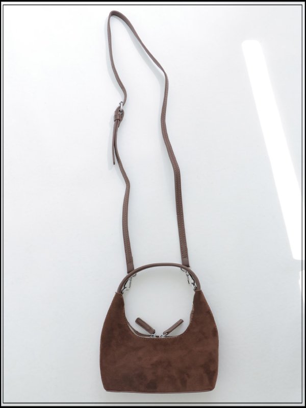 画像4: 【バッグ】ブラウンハーフムーンバッグ【Fサイズ/1カラー】[OF03]