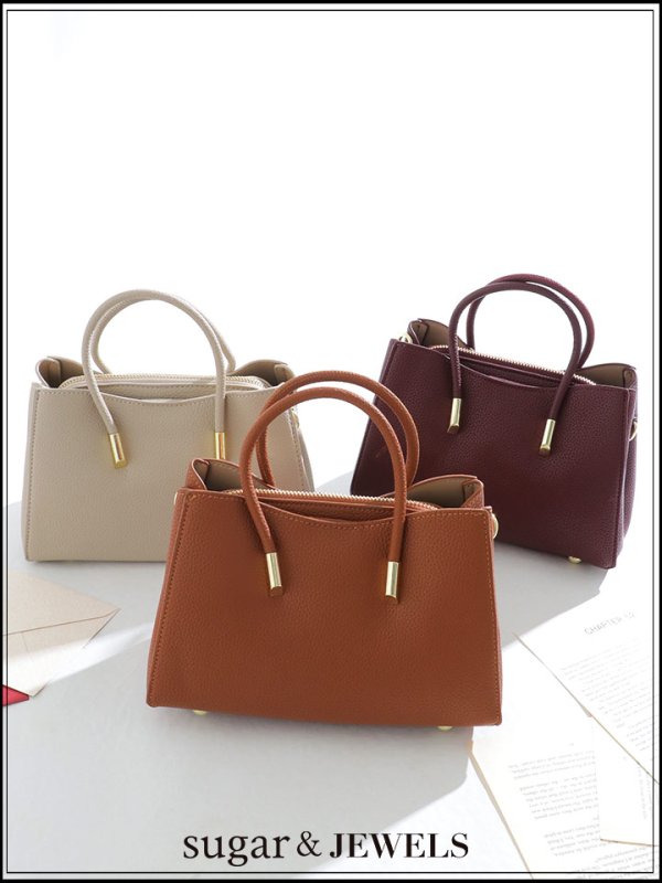 画像1: 【バッグ】2wayスクエアバッグ【Fサイズ/3カラー】[OF02]