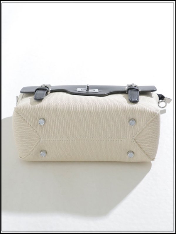 画像8: 【バッグ】レザーキャンバスサッチェルバッグ【Fサイズ/3カラー】[OF02]