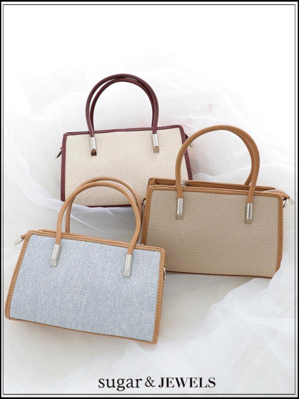 画像1: 【バッグ】2WAYスクエアバッグ【Fサイズ/3カラー】[OF03]