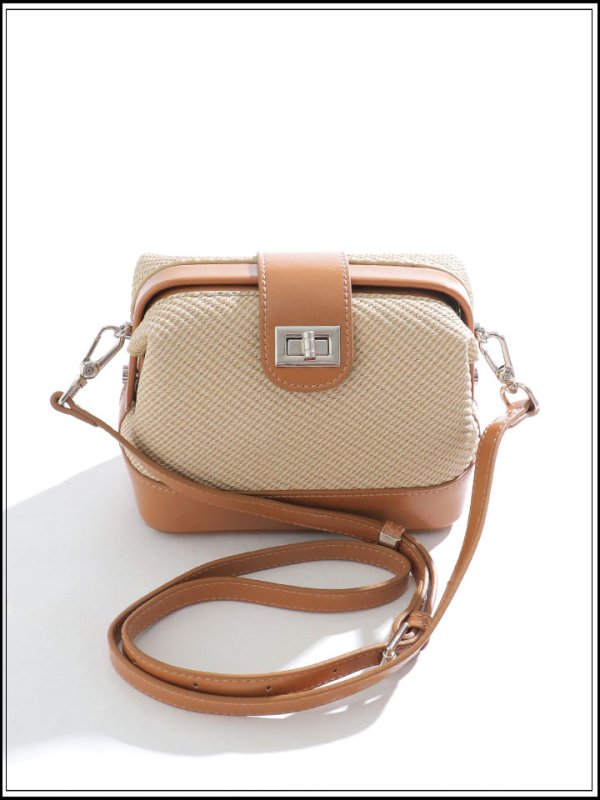 画像6: 【バッグ】ボックス型2WAYバッグ【Fサイズ/2カラー】[OF03]