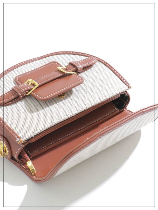 画像7: 【バッグ】2wayレザーパイピングキャンバスバッグ【Fサイズ/2カラー】[OF02]