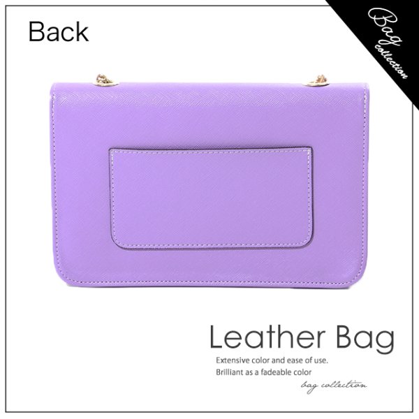 画像6: 鮮やかカラーフェイクレザーバッグ【4color】[OF04]