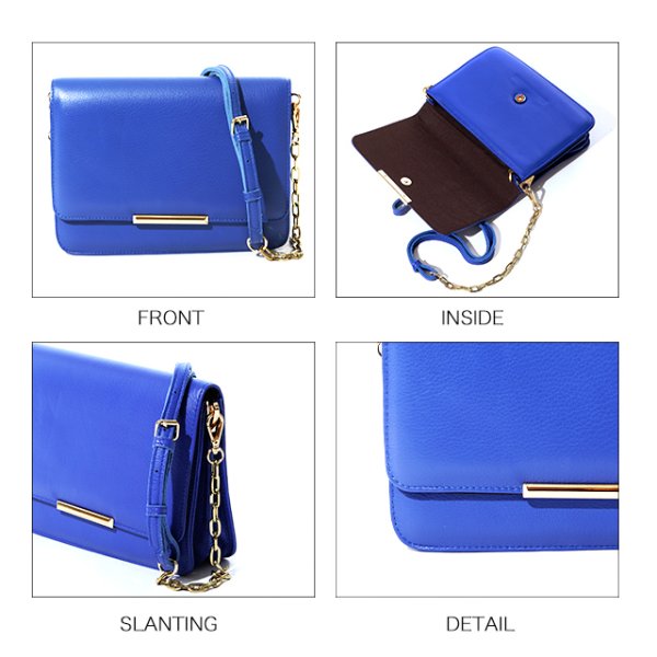 画像6: フェイクレザークラッチバッグ[OF04]