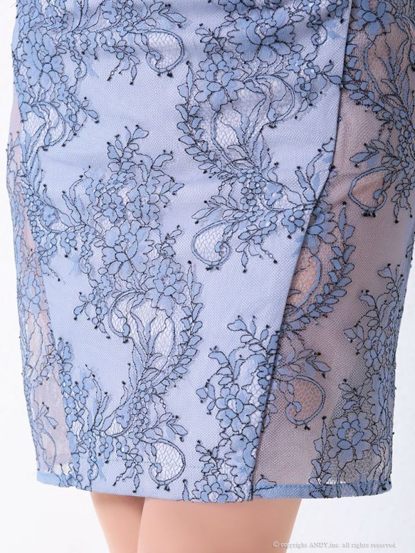 画像14: 【an /アン】フラワーレース/ バストスピンドル/ ロングスリーブ/ タイト/ ミニドレス/ キャバドレス[FB03]