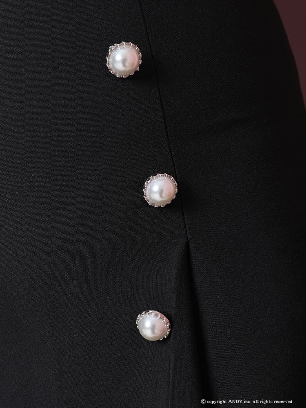 画像7: 【an/アン】パフスリーブ/ 半袖/ 袖あり/ バックリボン/ ボックスプリーツ/ チュール/ レース切り替え/ ランジェリーライク/ フレア/ ミニドレス/ キャバドレス[OF05]