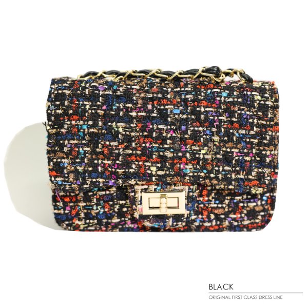 画像4: 【ANGEL R/エンジェルアール】ミックスチェックツイード/ チェーンバッグ【Fサイズ/3カラー】[OF04]