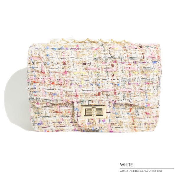 画像5: 【ANGEL R/エンジェルアール】ミックスチェックツイード/ チェーンバッグ【Fサイズ/3カラー】[OF04]