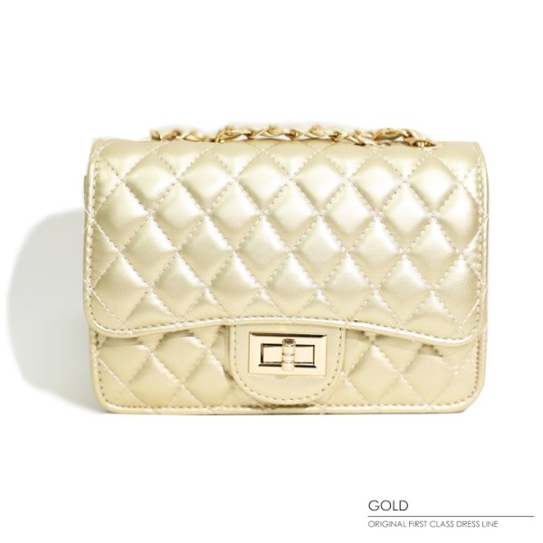 画像3: 【ANGEL R/エンジェルアール】キルティング/ フェイクレザー/ ショルダーバッグ【Fサイズ/4カラー】[OF04]