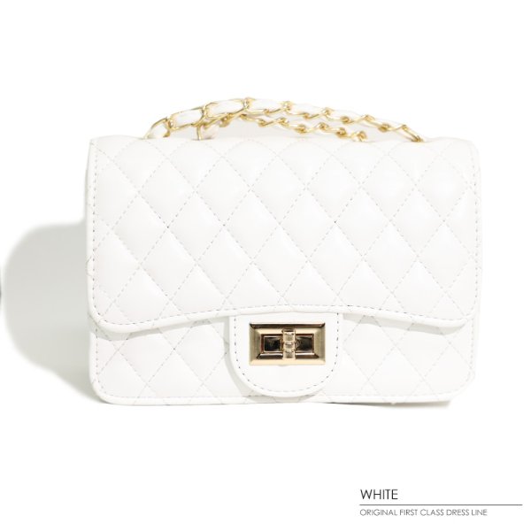 画像4: 【ANGEL R/エンジェルアール】キルティング/ フェイクレザー/ ショルダーバッグ【Fサイズ/4カラー】[OF04]