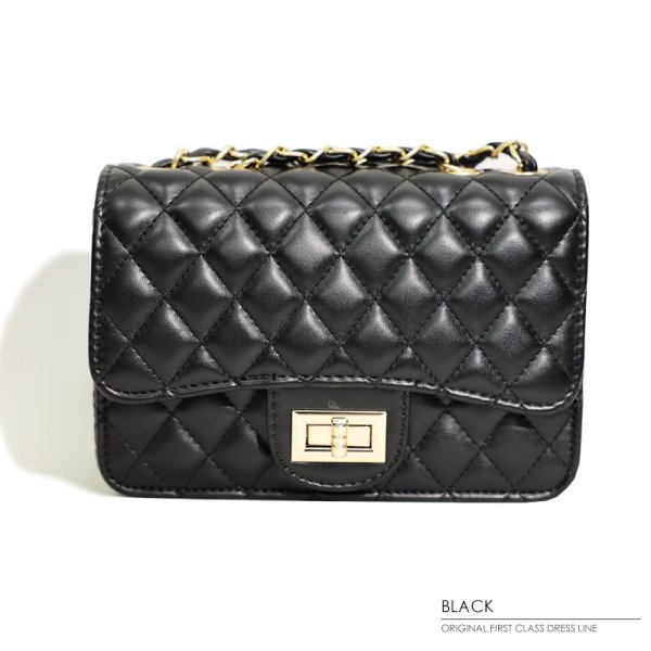 画像5: 【ANGEL R/エンジェルアール】キルティング/ フェイクレザー/ ショルダーバッグ【Fサイズ/4カラー】[OF04]