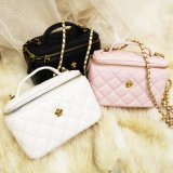【ANGEL R/エンジェルアール】キルティング/ フェイクレザー/ フラワーボタン/ ショルダーハンドバッグ【Fサイズ/3カラー】[OF04]