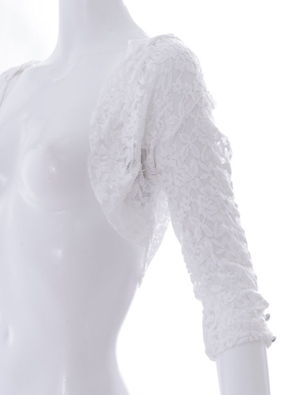 画像7: モノトーン刺繍レースボレロ/上着/羽織り物/アウター【Fサイズ/2カラー】[OF04-U] 【IM】