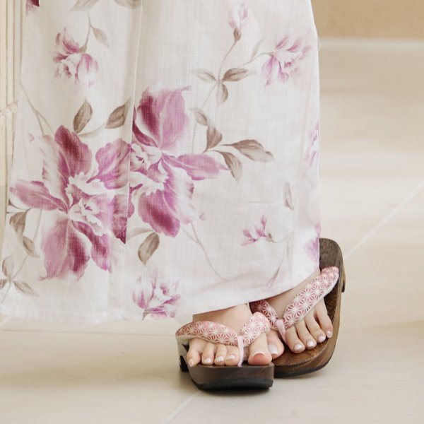 画像24: 【即日発送】【浴衣小物】浴衣にぴったり!麻の葉柄下駄 単品販売[YMT]