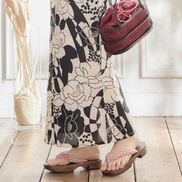 画像9: 【即日発送】【浴衣小物】浴衣にぴったり!麻の葉柄下駄 単品販売[YMT]