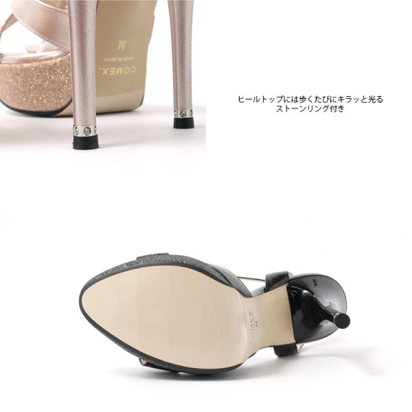 画像11: 【COMEX】3color/ 13cmヒール/ ハイヒール/ アンクルストラップ/ ストラップサンダル[OF02]