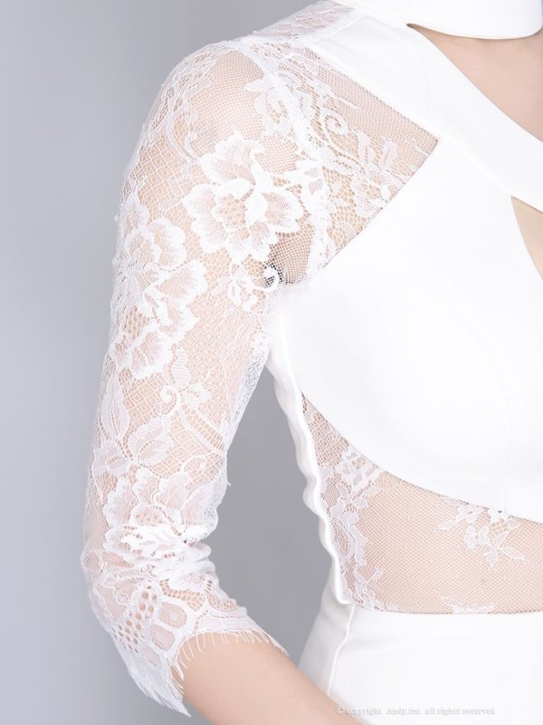 画像15: ANDY Fashion Press 04 掲載商品【Andy GLAMOROUS/アンディグラマラス】ワンカラー/ ワンショル/ レース/ ストレッチ/ タイト/ ミニドレス / キャバドレス[OF05]