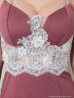 画像31: 【an/アン】 マーメイド/ 立体フラワー/ ビジュー/ フリル/ ダブルストラップ/ ストレッチ/ フィッシュテール/ ミディアムドレス/ キャバドレス[OF05]