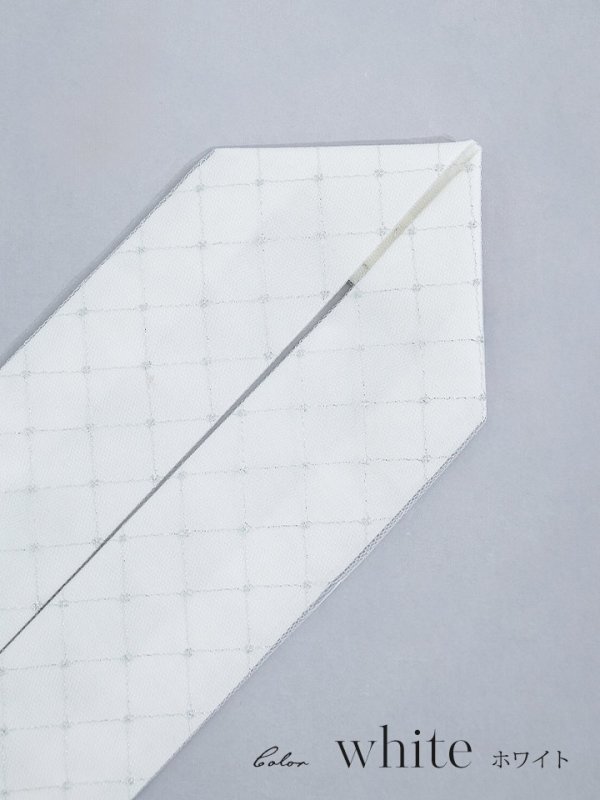 画像2: 【卒業袴用重ね襟】格子柄重ね襟【2カラー】