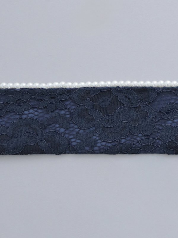 画像3: 【卒業袴用重ね襟】パール付きレース【2カラー】