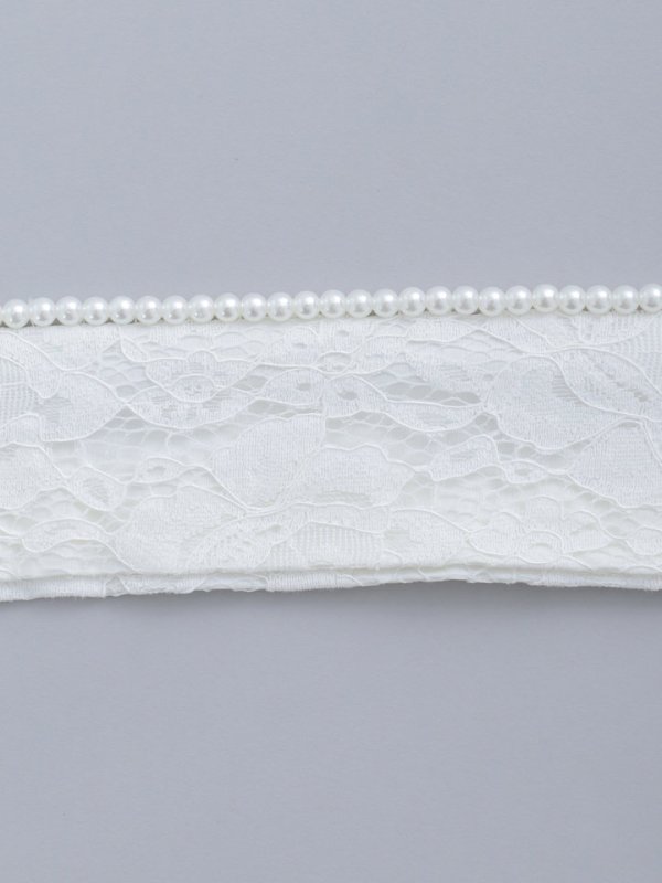 画像5: 【卒業袴用重ね襟】パール付きレース【2カラー】