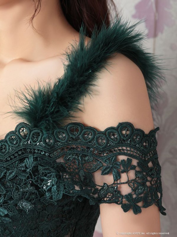 画像10: 【an ANDY Fashion Press 07 /ゆめ - COLLECTION 02】フラワーレース/ ファー/ スパンコール/ タイト/ ミニドレス/ キャバドレス[OF05]