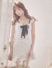 画像9: 【XSサイズあり】【ROBE de FLEURS/ローブドフルール】セットアップ/チェックツイード/スカートパンツ/ミニドレス /キャバドレス[OF2]