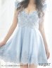 画像3: 【ROBE de FLEURS/ローブドフルール】立体フラワー/ パールチュール/ フレア/ ミニドレス/ キャバドレス[OF2]