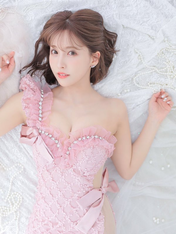 画像17: XSサイズあり【ROBE de FLEURS/ローブドフルール】ジュエリー/ リボン/ タイト/ ミニドレス/ キャバドレス[OF08]