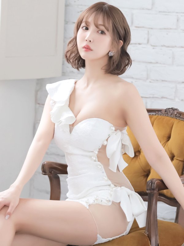 画像10: 【XSサイズあり】【ROBE de FLEURS/ローブドフルール】ジュエリー/ リボン/ タイト/ ミニドレス/ キャバドレス[OF08]