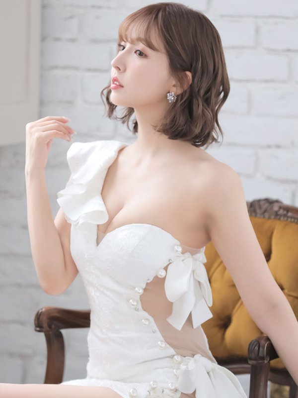 画像12: 【XSサイズあり】【ROBE de FLEURS/ローブドフルール】ジュエリー/ リボン/ タイト/ ミニドレス/ キャバドレス[OF08]