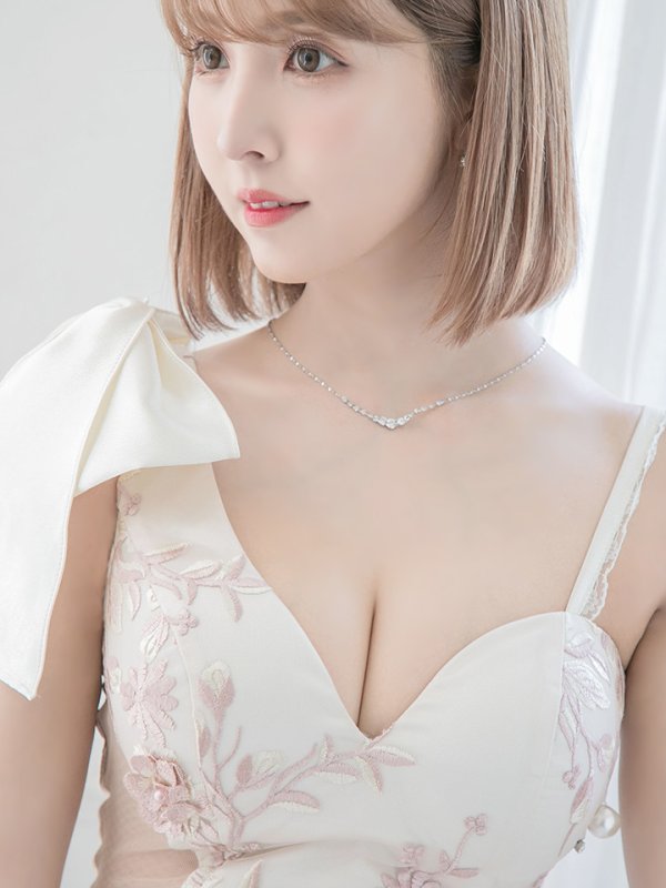 画像6: XS〜Lサイズあり【ROBE de FLEURS/ローブドフルール】立体刺繍レース/ アシンメトリー / タイト/ミニドレス/ キャバドレス[OF08]