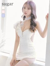 ROBE de FLEUR Glossyラメツイードジッパードレス 三上悠亜着用 ドレス 