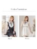 画像18: 【ROBE de FLEURS/ローブドフルール】パール/ ベルト付き/ラウンドカラー/ フレア/ ミニドレス/ キャバドレス ブラック[OF2]
