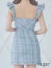 画像9: XSサイズあり【ROBE de FLEURS/ローブドフルール】ラメツイード/ 大粒ビジュー/ フリル/ タイト/ ミニドレス/ キャバドレス[OF2]