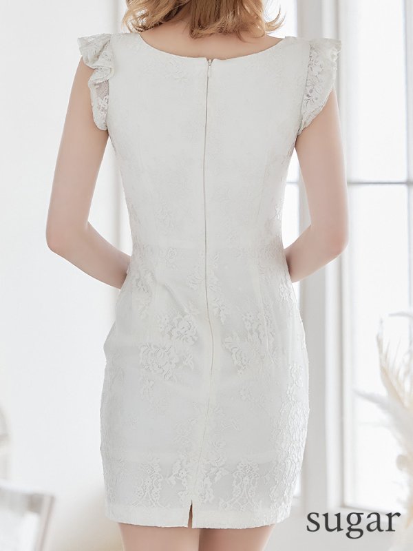 画像10: 【ROBE de FLEURS/ローブドフルール】ビジュー/ サイドシアー/ レース/ 立体フラワー/ ノースリーブ/ タイト/ ミニドレス/ キャバドレス[OF08]