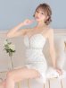 画像20: XSサイズあり【ROBE de FLEURS/ローブドフルール】スパンコール付きチュール/ アシンメトリー/ キャミソール/ フリル/ ミニドレス/ キャバドレス[OF2]