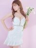 画像13: XSサイズあり【ROBE de FLEURS/ローブドフルール】スパンコール付きチュール/ アシンメトリー/ キャミソール/ フリル/ ミニドレス/ キャバドレス[OF2]