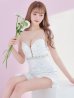 画像14: XSサイズあり【ROBE de FLEURS/ローブドフルール】スパンコール付きチュール/ アシンメトリー/ キャミソール/ フリル/ ミニドレス/ キャバドレス[OF2]