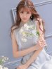 画像3: XS〜Lサイズあり【ROBE de FLEURS/ローブドフルール】レース/ ビジュー/ サマーツイード/ Aライン/ フレア/ ノースリーブ/ ミニドレス/ キャバドレス[OF2]