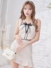 画像5: XS〜Lサイズあり【ROBE de FLEURS/ローブドフルール】 チュールリボン/ ツイード / ノースリーブ/ セットアップ/ ミニドレス/ キャバドレス[OF2]