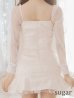画像10: XSサイズあり【ROBE de FLEURS/ローブドフルール】スパンコール/ ドットチュール/ 袖あり/ 長袖/ セットアップ/ ビジュー/ フレア/ ミニドレス/ キャバドレス[OF2]