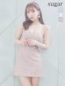 XSサイズあり【ROBE de FLEURS/ローブドフルール】クリスタルビジュー/ フロントジップ/ キャミソール/ ミニドレス/ キャバドレス[OF2]　ピンク